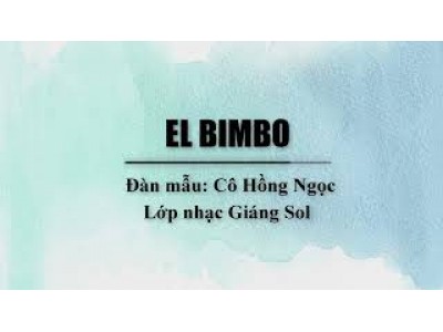 Bài đàn mẫu El Bimbo | Cô Hồng Ngọc | Lớp dạy organ cho thiếu nhi quận 12